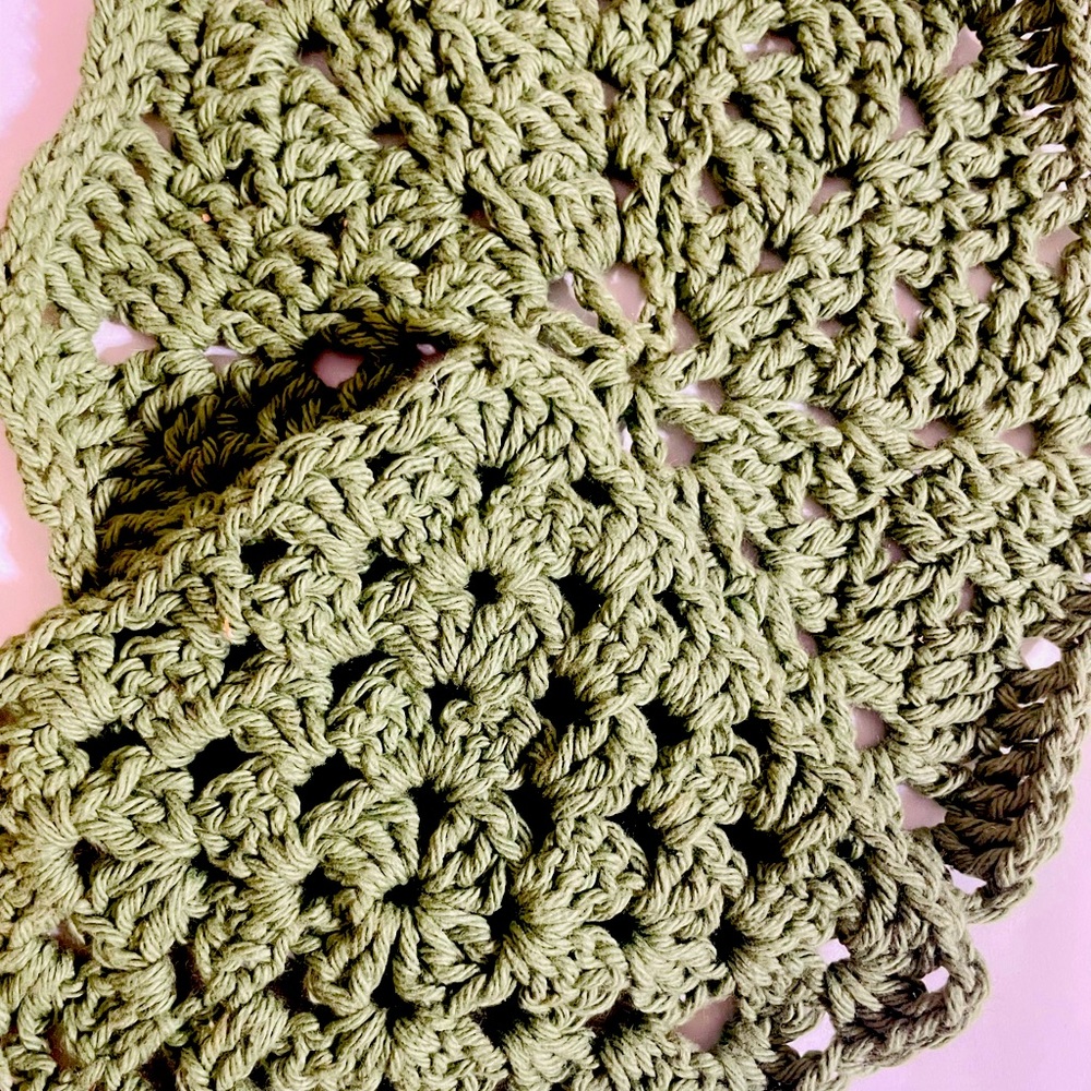 3 pack handmade crochet trivet